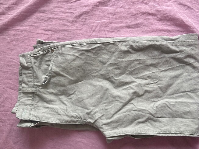 32 Beden turkuaz Renk Yüksek bel geniş paça pantolon