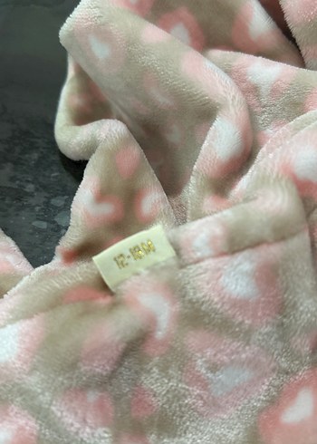 Pembe Kapüşonlu Bağcıklı Kız Panço - Görsel 6