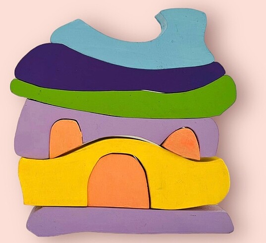 Diğer Ahşap puzzle ev
