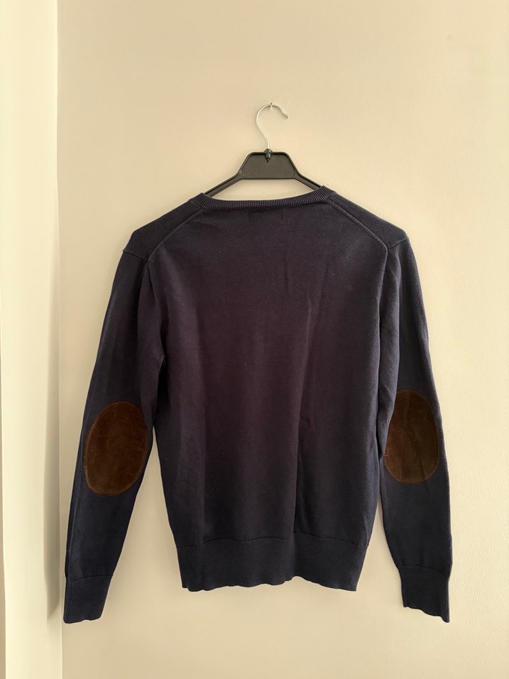 Ralph Lauren Lacivert V Yaka Triko Kazak — görsel 2/3