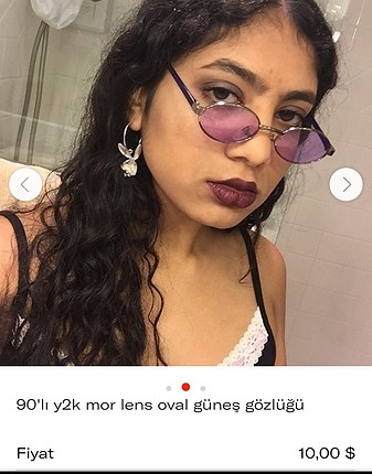 Vintage Love vintage renkli cam güneş gözlüğü 