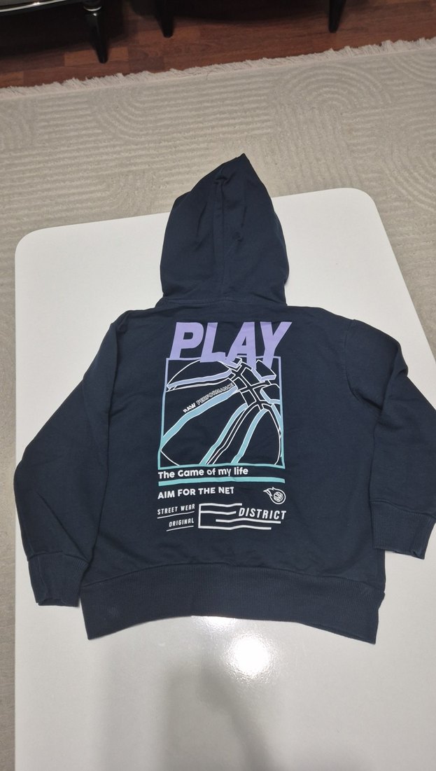 Erkek Çocuk Kapüşonlu  Sweatshirt - Görsel 4