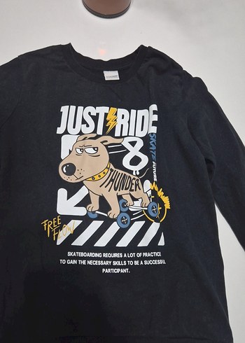 Siyah Baskılı Erkek Çocuk Sweatshirt - Görsel 2