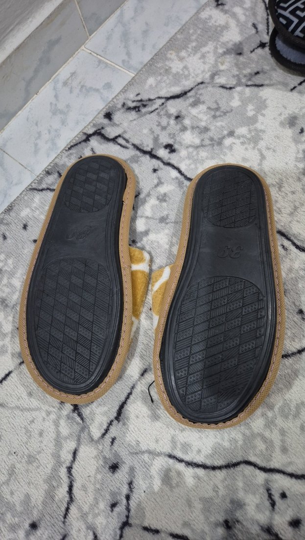 Kahverengi Desenli Kadın Ev Terliği - Görsel 4