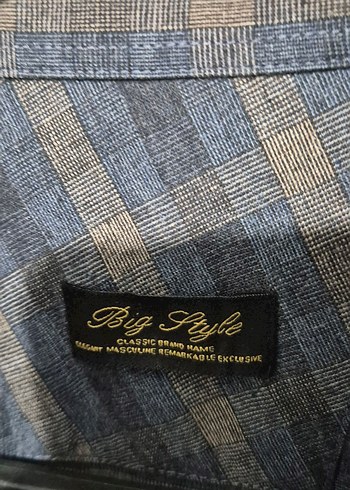 Düğmeli Gri Denim Erkek Gömlek - Görsel 3