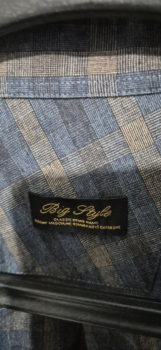 Düğmeli Gri Denim Erkek Gömlek - Görsel 3