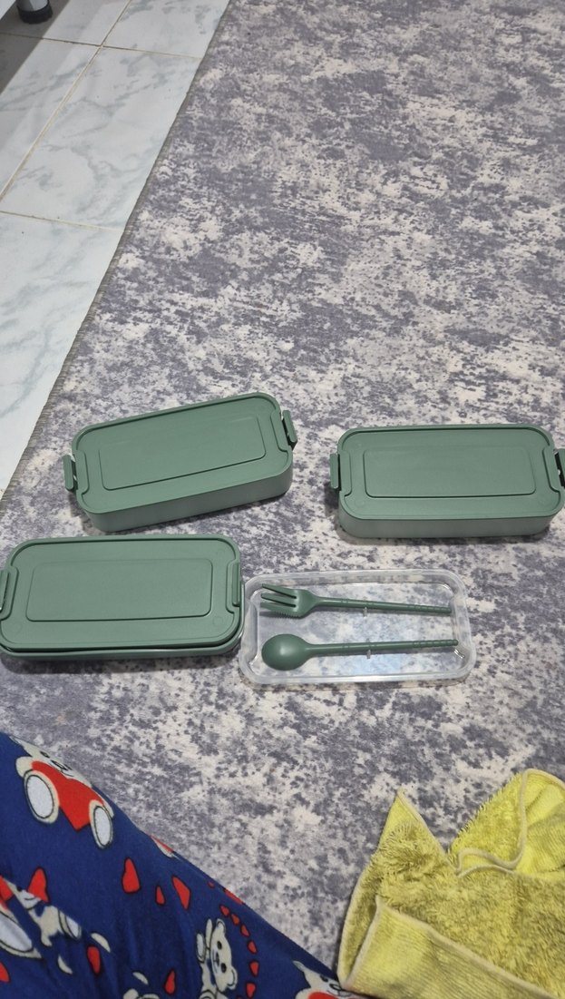 Yeşil Çok Katlı Yemek Kabı Seti - Görsel 2