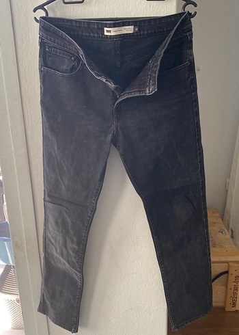 Levis Koyu Gri Slim Fit Denim Jean