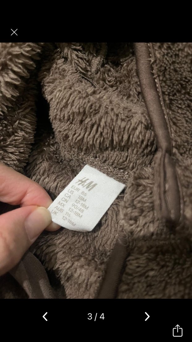 Kürklü Kapüşonlu Kahverengi Erkek Çocuk Mont - Görsel 3