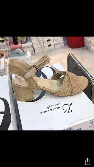Hasır 5 cm topuklu 