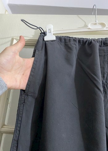 40 Beden gri Renk Stradivarius Paraşüt Pantolon