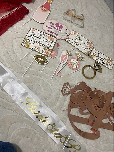 Beden pembe Renk BRIDE TO BE MALZEMELERİ