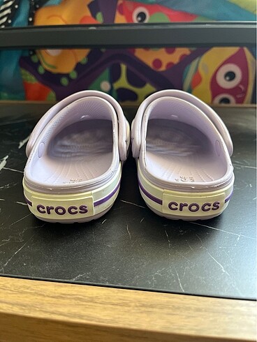 24 Beden mor Renk Crocs çocuk terlik