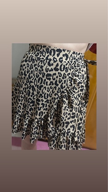Trendyol & Milla Leopar desenli etek