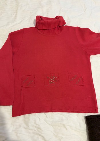 Boğazlı Kadın Triko Kazak - Görsel 2