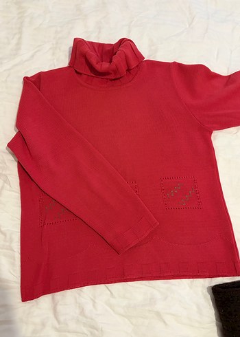 Boğazlı Kadın Triko Kazak - Görsel 3