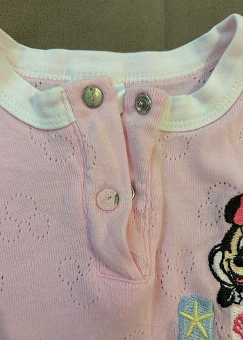 Pembe Baskılı Kız Bebek Tulum - Görsel 3