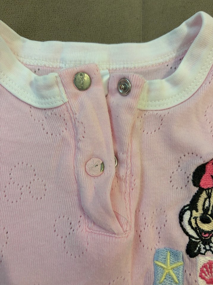 Pembe Baskılı Kız Bebek Tulum - Görsel 3