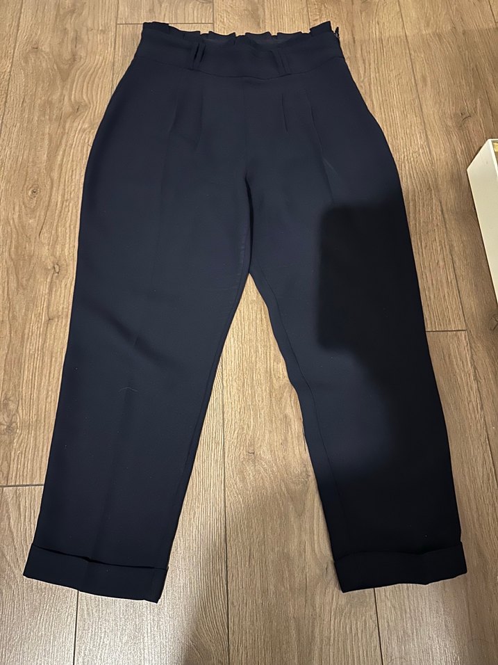 Kadın Siyah Midi Kot Pantolon - Görsel 2