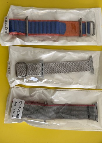 Hepsinin fiyatıdır çok Renkli Gri Erkek Saat Kayışı 42-49 - Görsel 3