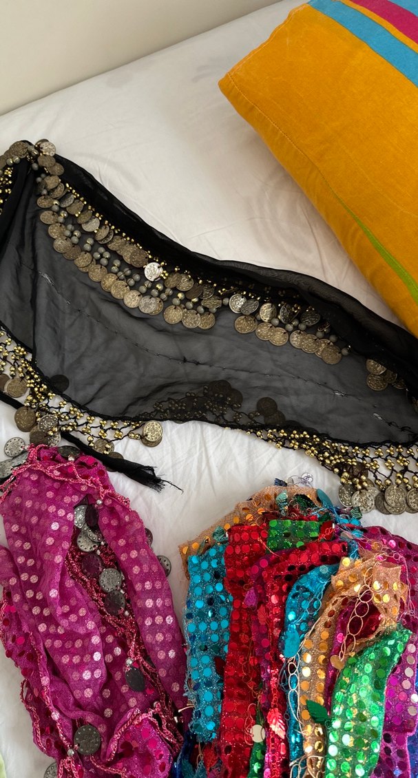 Renkli Payetli Bohem Kız Aksesuarları Kına için gerekli olan - Görsel 4