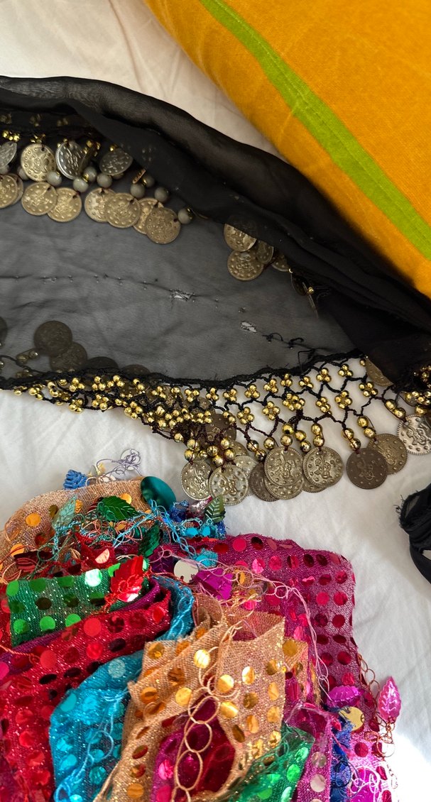 Renkli Payetli Bohem Kız Aksesuarları Kına için gerekli olan - Görsel 5