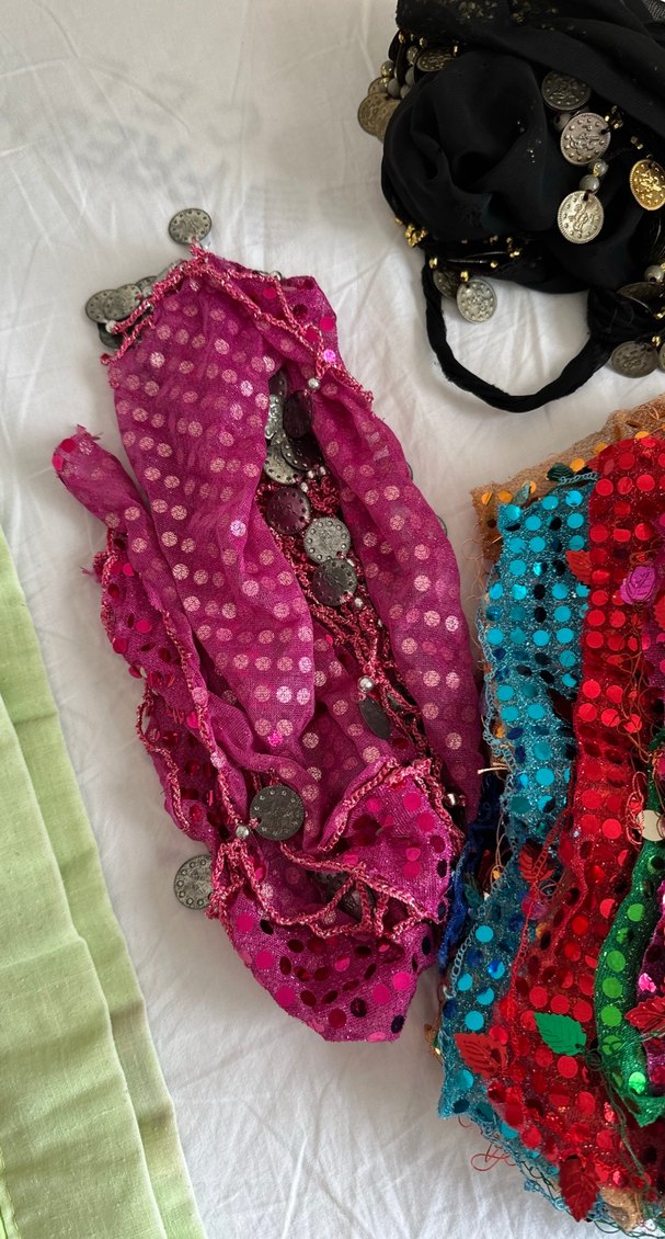 Renkli Payetli Bohem Kız Aksesuarları Kına için gerekli olan - Görsel 3