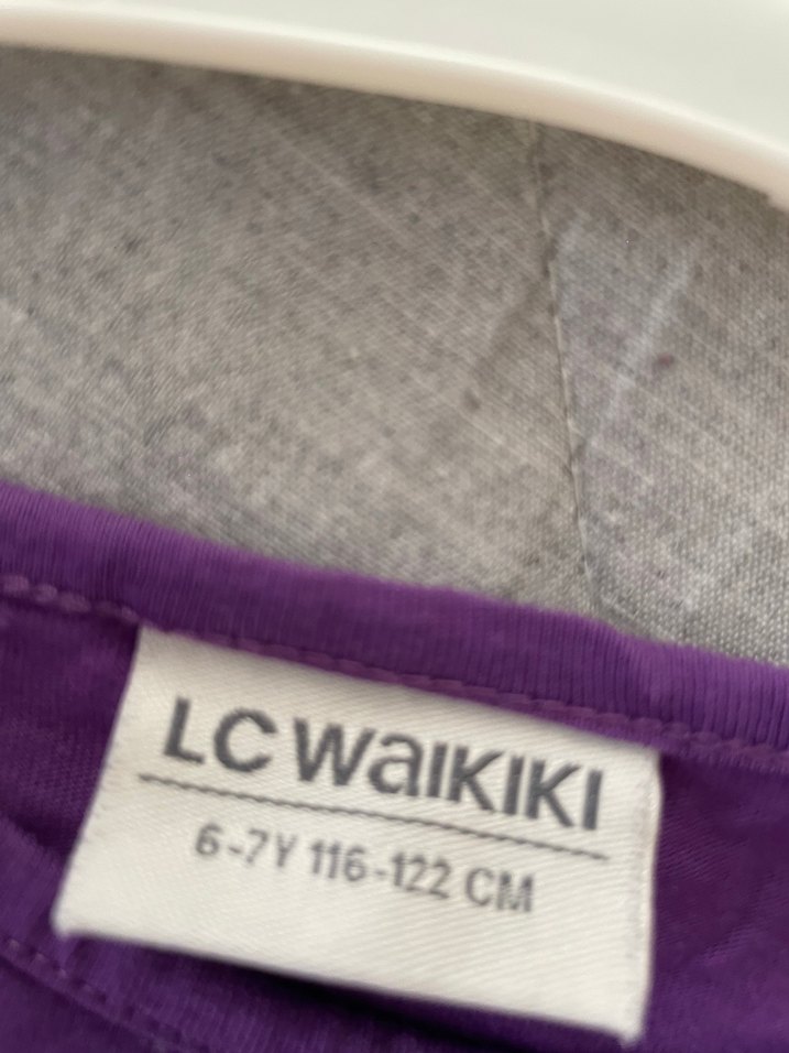 Mor Kız Çocuk Tüllü Elbise Unicorn Desenli - Görsel 3