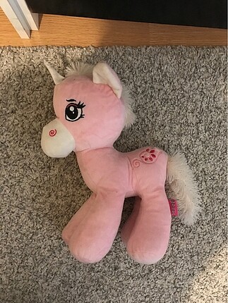 Pembe unicorn at peluş oyuncak