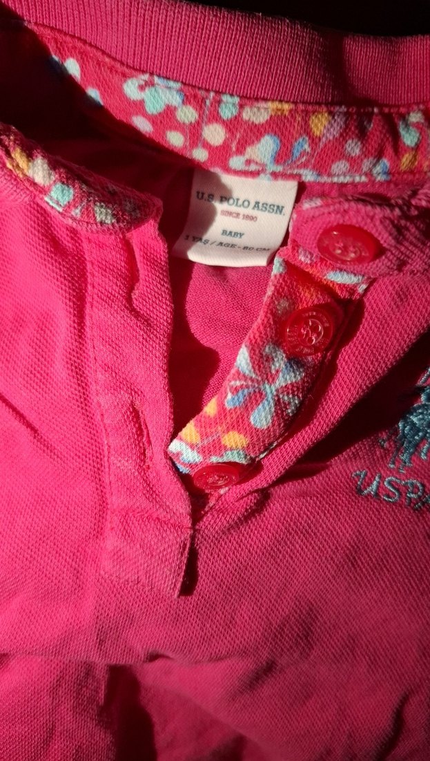 Canlı Fuşya Çocuk Polo Tişört — görsel 2/3