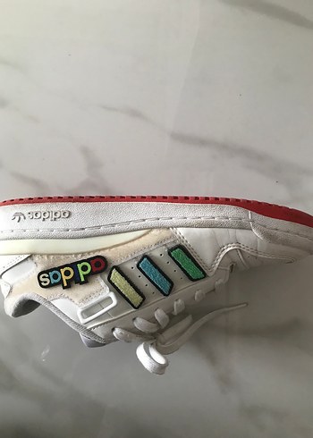 Beyaz Bağcıklı Kadın Spor Ayakkabı - Görsel 2