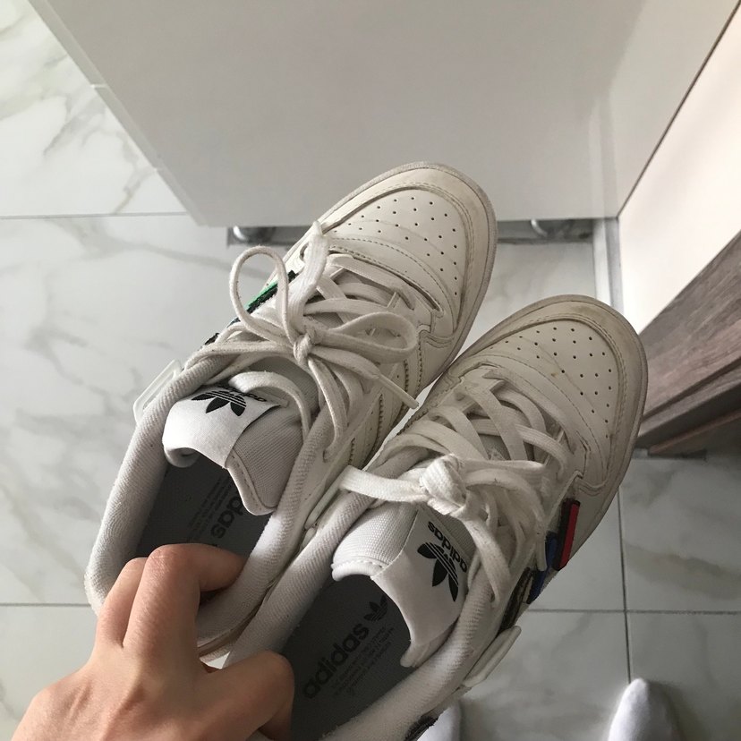 Beyaz Bağcıklı Kadın Spor Ayakkabı - Görsel 4