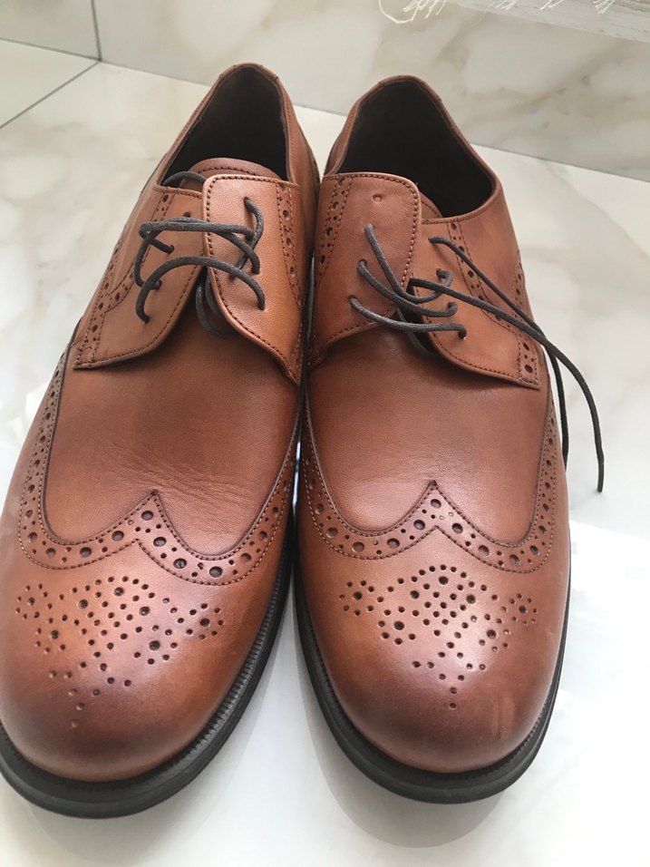 Kahverengi Erkek Klasik Deri Ayakkabı - Görsel 4