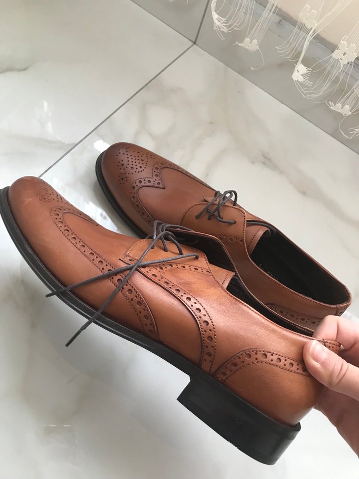 Kahverengi Erkek Klasik Deri Ayakkabı - Görsel 2