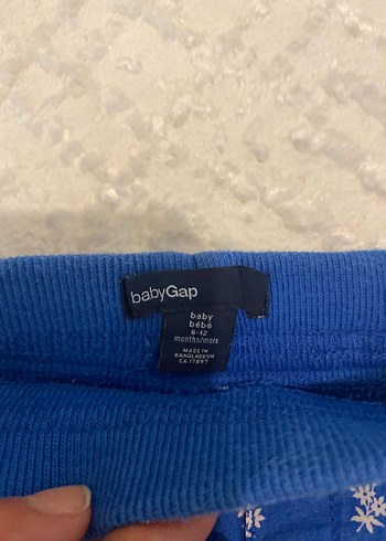 Kız Çocuk Mavi Düğmeli Pamuk Şort - Görsel 2