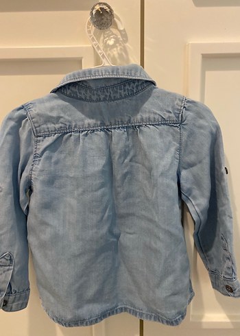 Kız Çocuk Kot Gömlek Uzun Kollu - Görsel 4