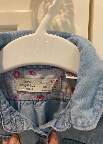 Kız Çocuk Kot Gömlek Uzun Kollu - Görsel 3