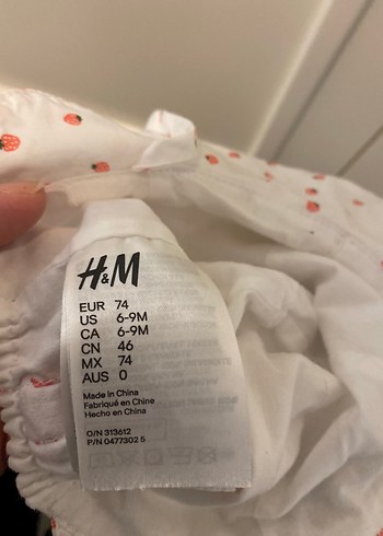 Çilek Baskılı Pamuklu Fırfırlı Çocuk Şapkası - Görsel 3