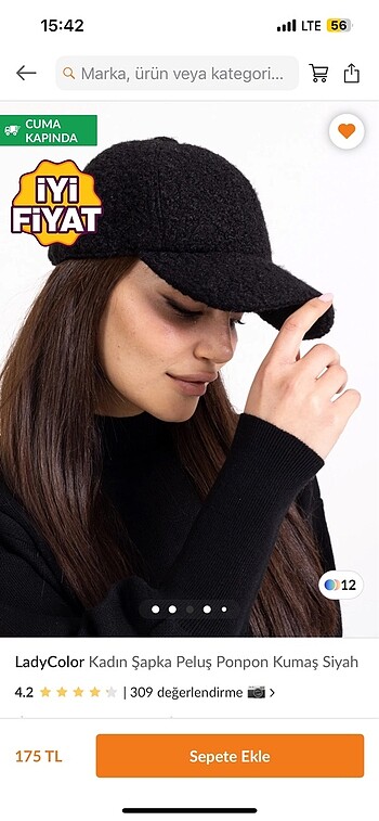 Trendyol kadın şapka peluş ponpon marka :ladycolor