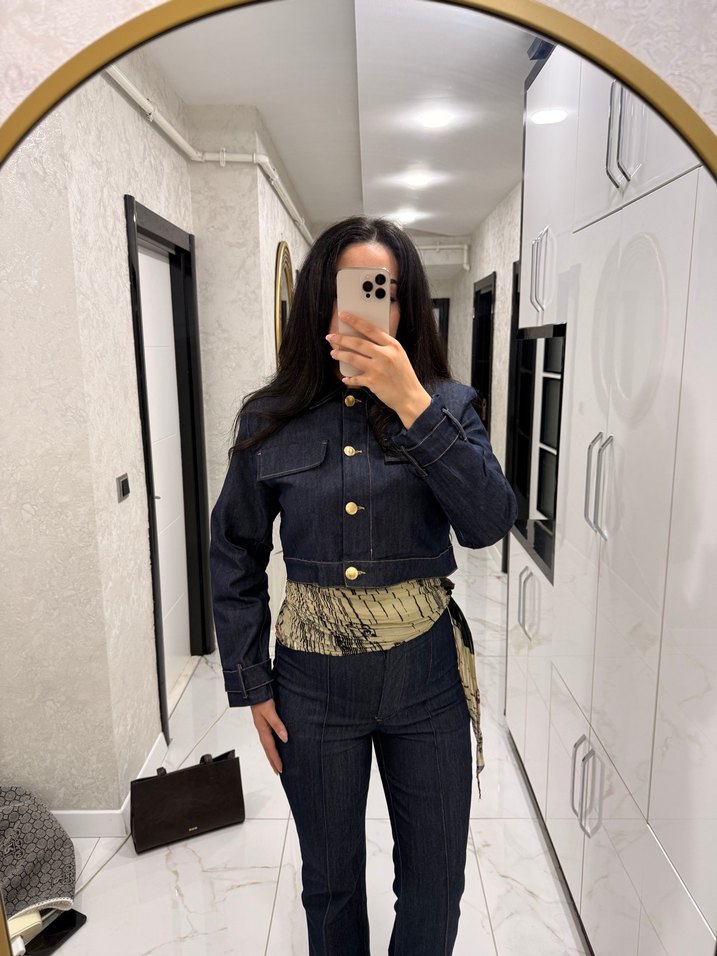 Koyu Lacivert Denim Takım — görsel 3/9