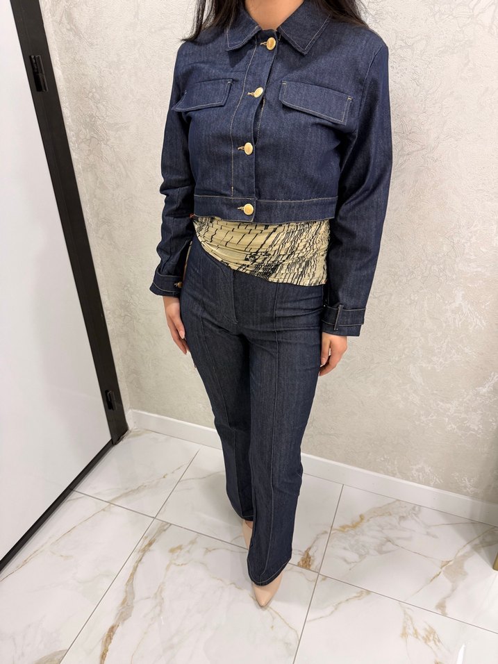 Koyu Lacivert Denim Takım — görsel 2/9