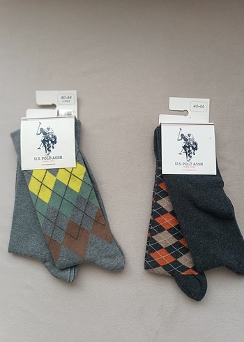 U.S Polo Assn. Desenli 4 Cift Corap Seti