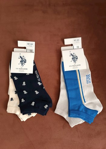 U.S Polo Assn. 4 Cift Renkli Corap Seti