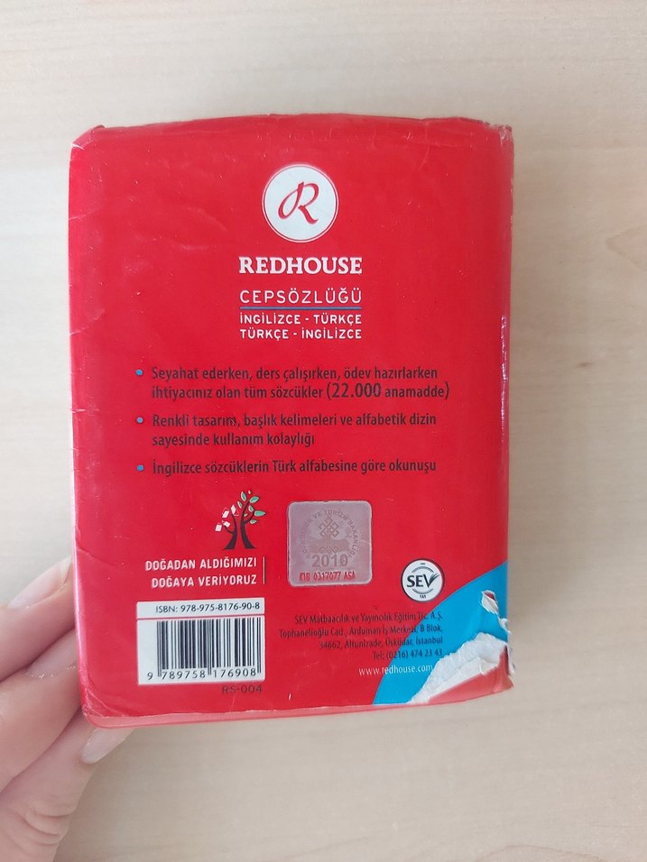 Redhouse İngilizce-Türkçe Cep Sözlüğü - Görsel 2