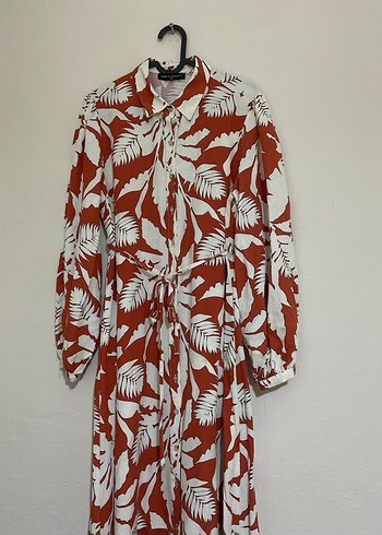 LCW Maternity Uzun Kollu Desenli Gömlek Elbise - Görsel 5