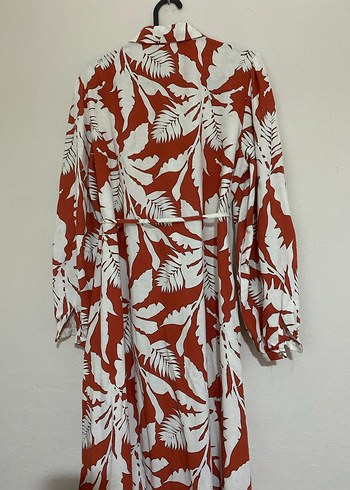 LCW Maternity Uzun Kollu Desenli Gömlek Elbise - Görsel 7