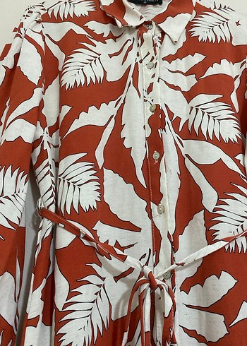 LCW Maternity Uzun Kollu Desenli Gömlek Elbise - Görsel 2