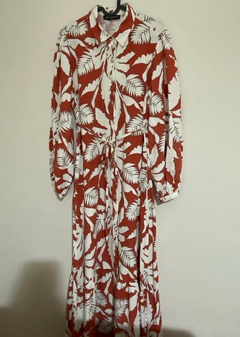 LCW Maternity Uzun Kollu Desenli Gömlek Elbise - Görsel 6