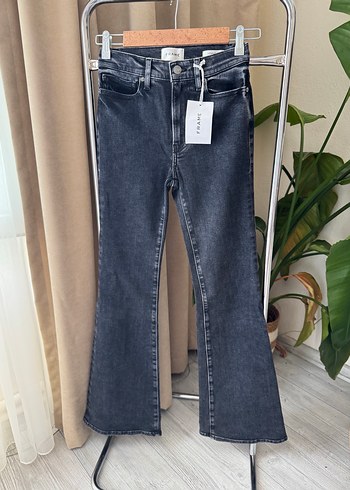 Gri Baskılı Kadın Kot Pantolon