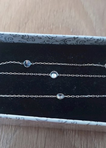 Gümüş Üç Sıralı Bileklik - Görsel 2